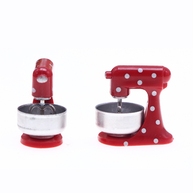 Kitchen Baking Appliances - (.) 1:12 DIY บ้านตุ๊กตาจิ๋วอุปกรณ์เสริมบ้านตุ๊กตาจำลองเครื่องผสมอาหารของเล่นบ้านตุ๊กตาขนาดเล็กตกแต่งห้องครัว