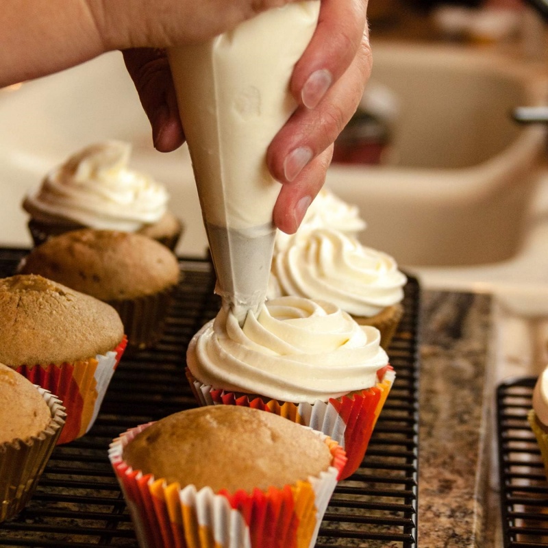 Piping Bag Disposable - 100 ชิ้น - ถุงบีบครีมแบบใช้แล้วทิ้ง เกรดอาหาร หนา