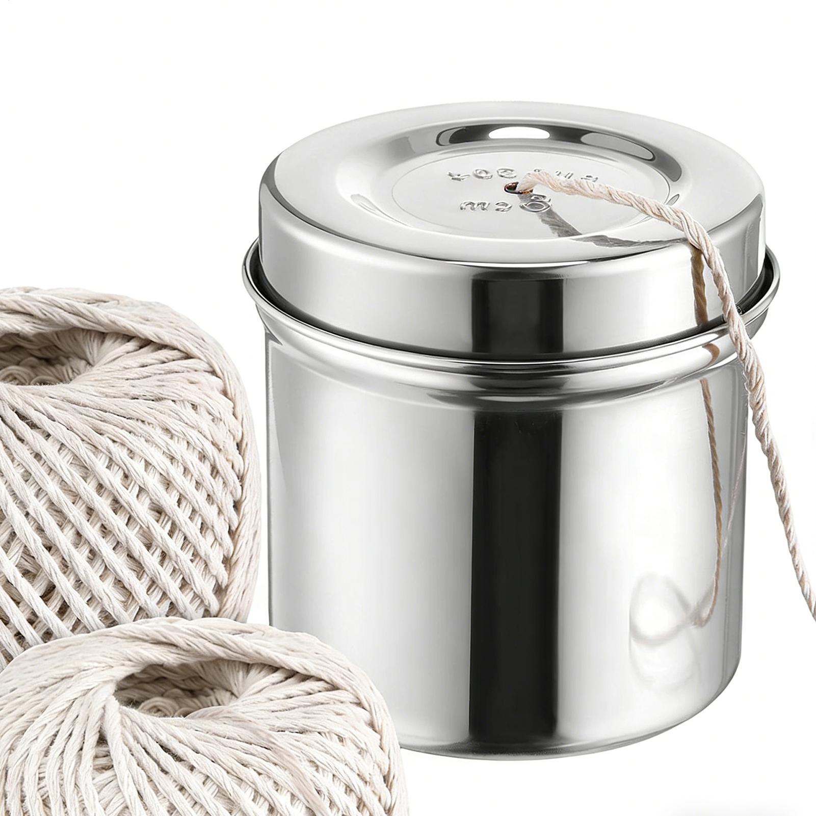 Kitchen Baking Twine - เชือกครัว 2 ม้วน ทำจากฝ้าย พร้อมที่ตัดเชือกเหล็ก สำหรับทำขนมปัง