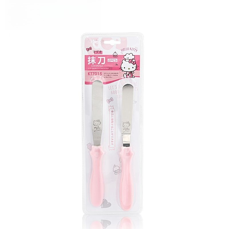 Kitchen Baking Appliances - ไม้พายปาดเค้กแบบเอียงลายเฮลโล คิตตี้ สไตล์อนิเมะน่ารัก สำหรับปาดครีมเนย อุปกรณ์ทำขนม ของขวัญ