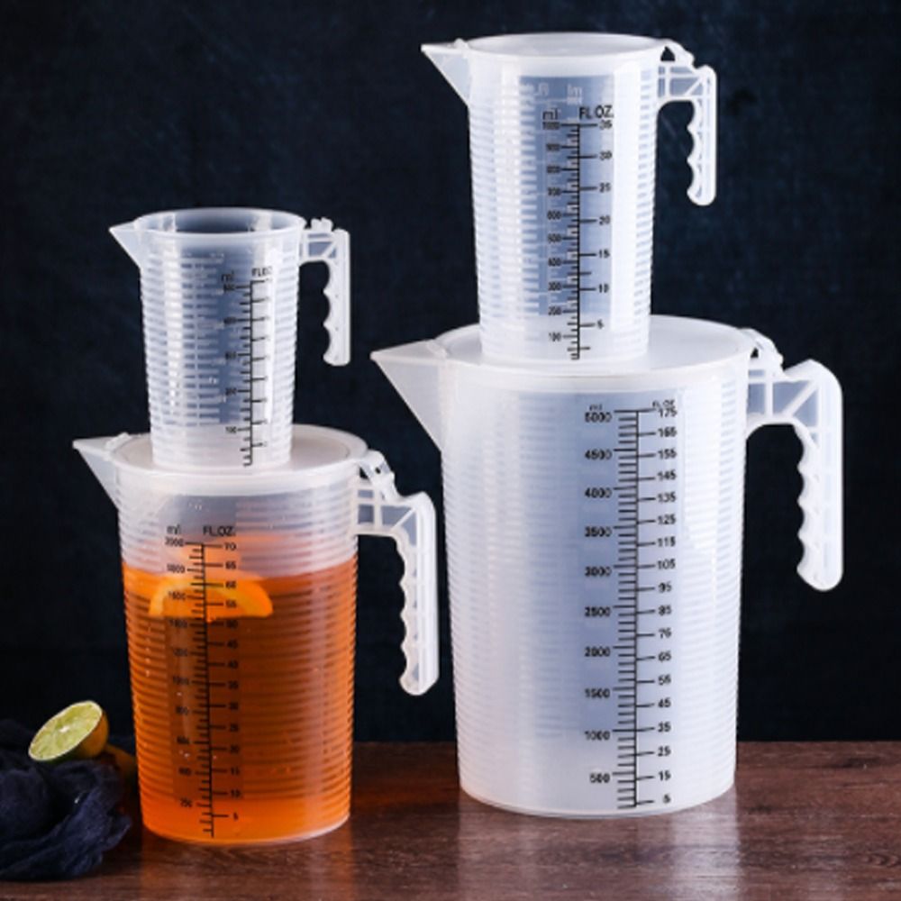 Kitchen Baking Containers - 100/250/500/1000ml พลาสติกวัดถ้วย jugs Liquid คอนเทนเนอร์ CLEAR