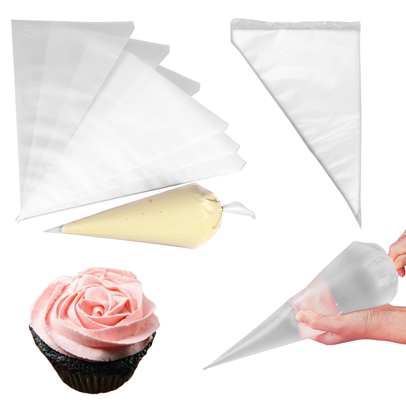 Piping Bag Disposable - 20 ชิ้น/ชุด ถุงบีบครีมแบบใช้แล้วทิ้ง 3 ขนาดให้เลือก สำหรับตกแต่งขนม