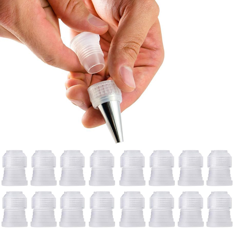 Piping Bag Disposable - 5-20pcs Coupler อะแดปเตอร์ Icing Piping หัวฉีดกระเป๋าเค้กดอกไม้