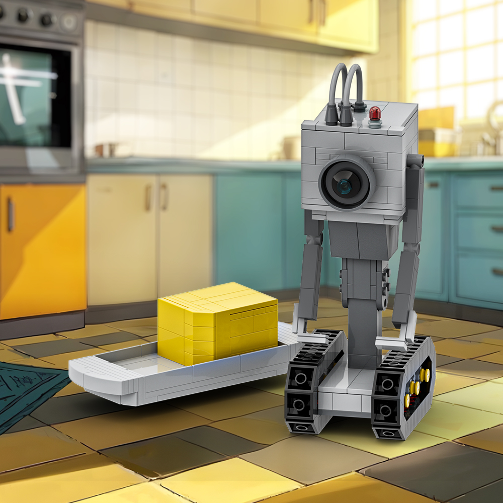 Kitchen Robot Baking - MOC Rick's Butter Robot Building Blocks