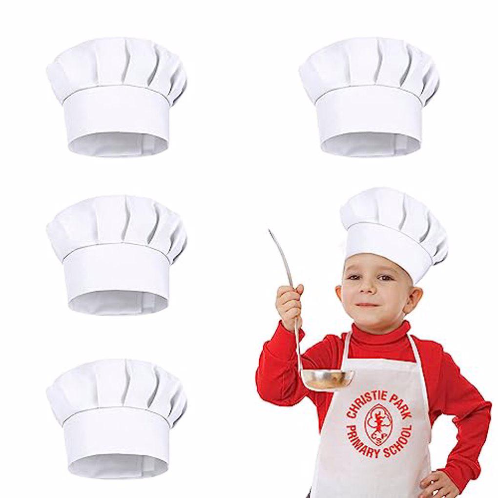 Baking Kitchen Kids - หมวกเชฟเด็ก 4 ชิ้น สูง 21 ซม.