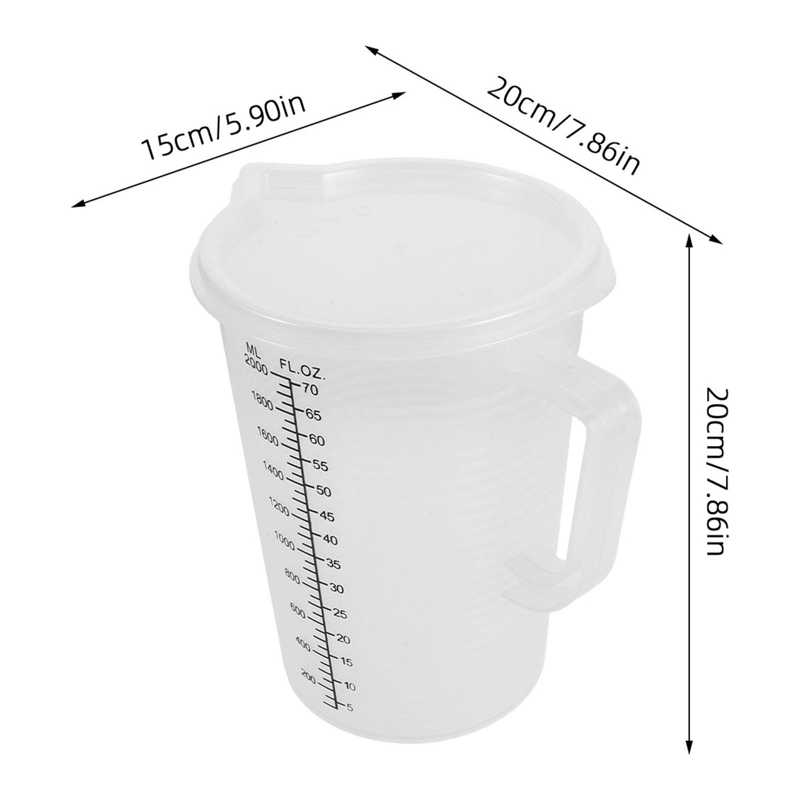 ถ้วยตวงขนาด 2.0 ลิตร แบบสองด้า - Kitchen Baking Containers บทวิจารณ์และราคา