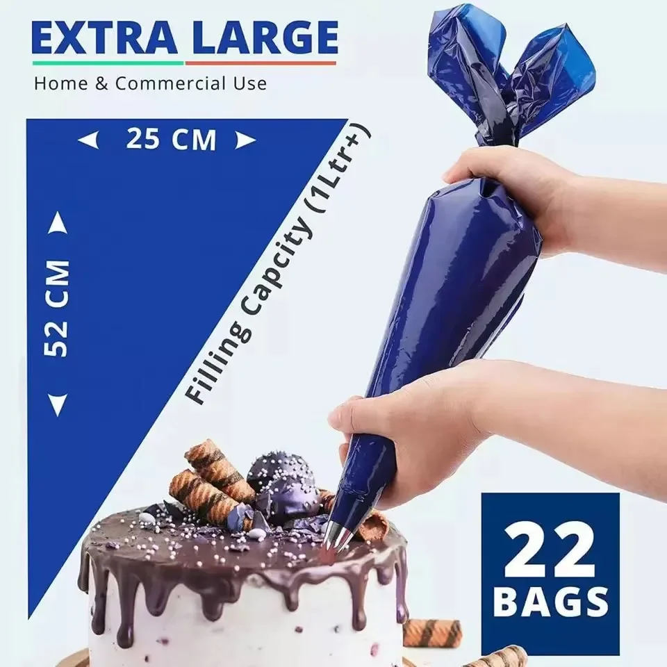 21 นิ้ว Piping Bag ทิ้งถุงไอซิ - Piping Bag Disposable บทวิจารณ์และราคา