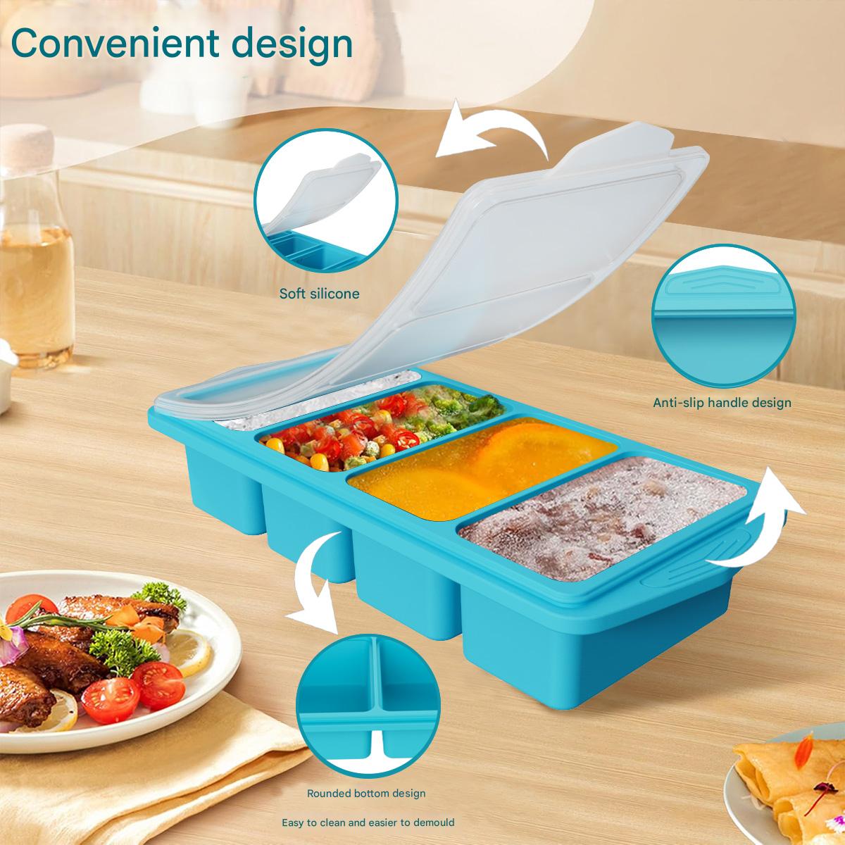 แม่พิมพ์น้ำแข็งซิลิโคนขนาดใหญ่ - Kitchen Baking Containers บทวิจารณ์และราคา
