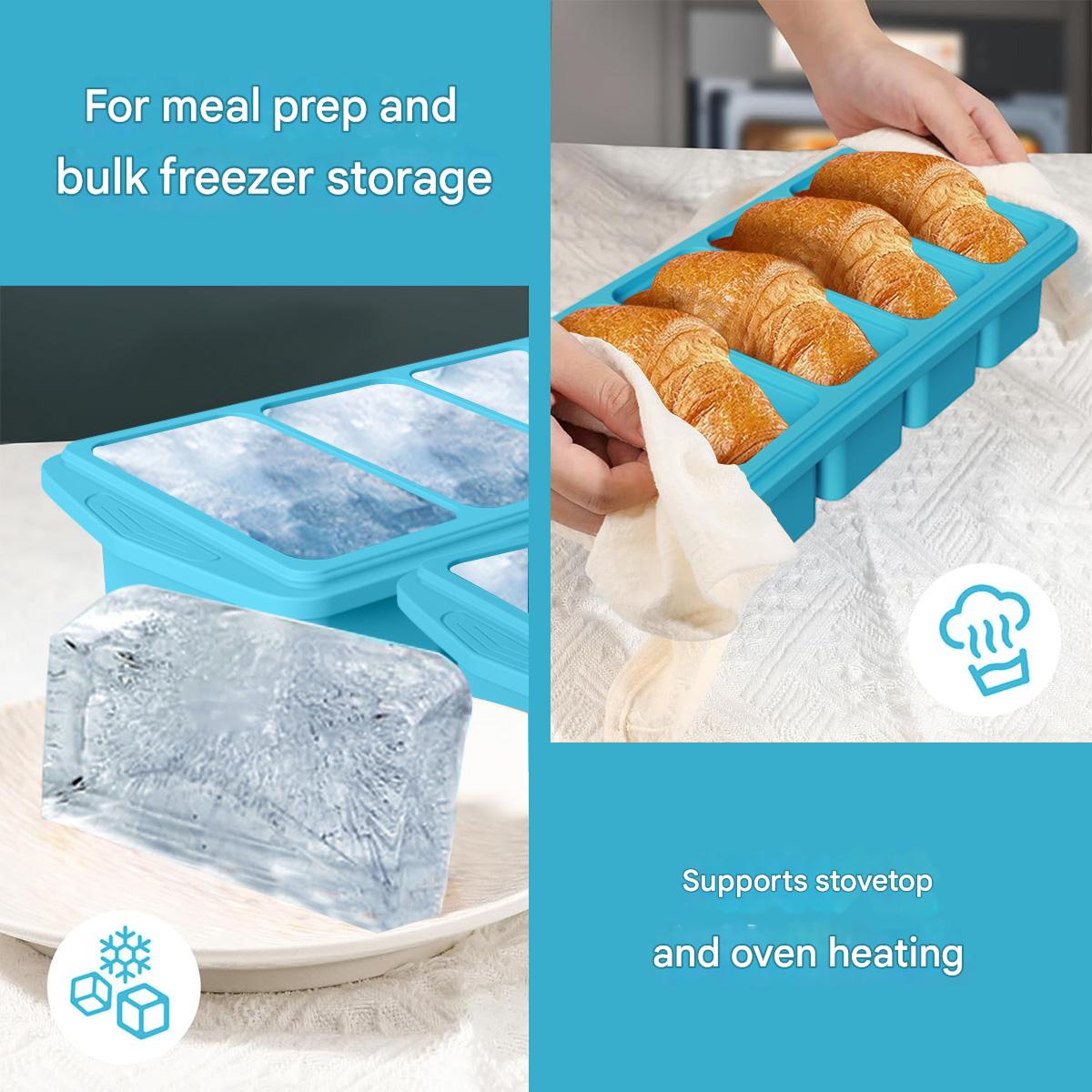 แม่พิมพ์น้ำแข็งซิลิโคนขนาดใหญ่ - Kitchen Baking Containers บทวิจารณ์และราคา