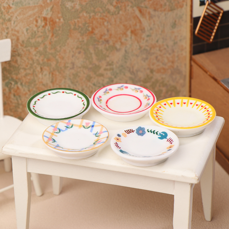 5 ชิ้น 1/12 บ้านตุ๊กตามินิจานจ - Kitchen Baking Storage บทวิจารณ์และราคา