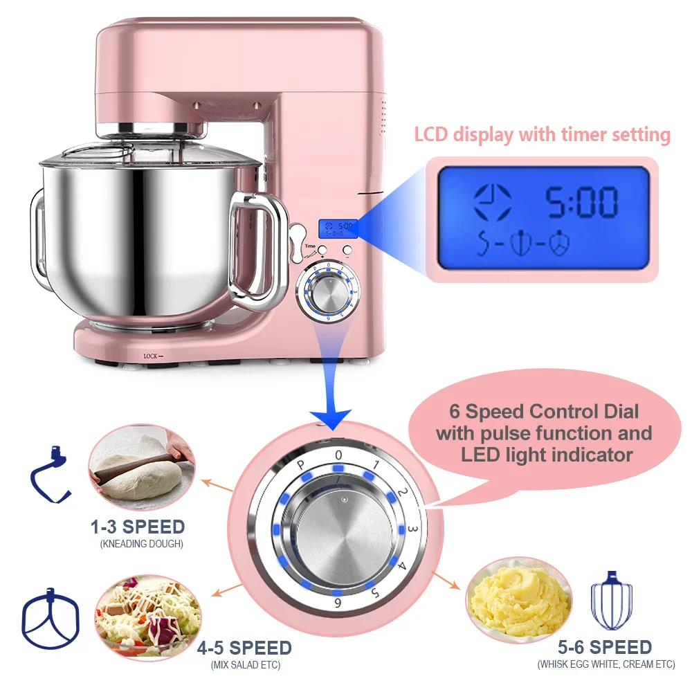 ใหม่มาถึงใหม่ Arrivalfor 1500W - Kitchen Robot Baking บทวิจารณ์และราคา