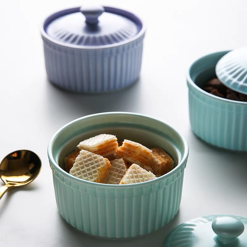 ชุดถ้วยเซรามิกพร้อมฝาปิด ใช้กั - Kitchen Baking Tray Set บทวิจารณ์และราคา