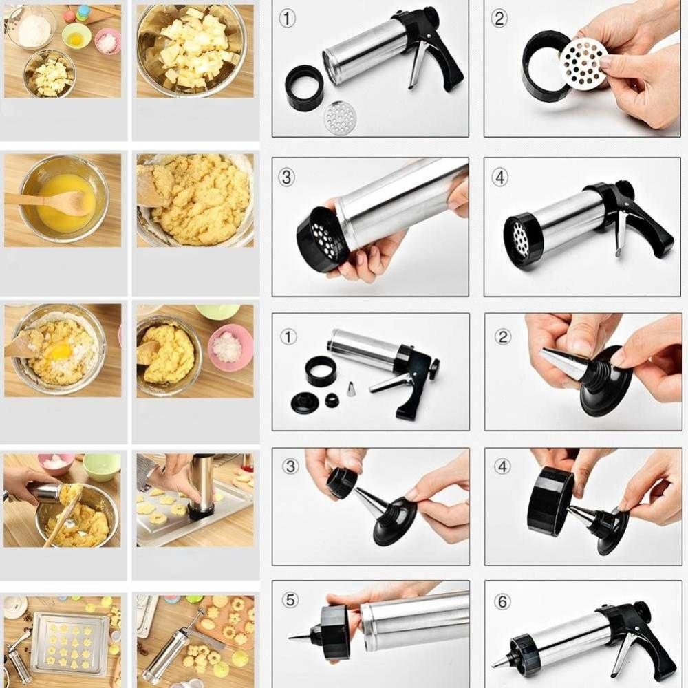 LMETJMA ชุดกดคุกกี้บิสกิต Make - Piping Bag Disposable บทวิจารณ์และราคา