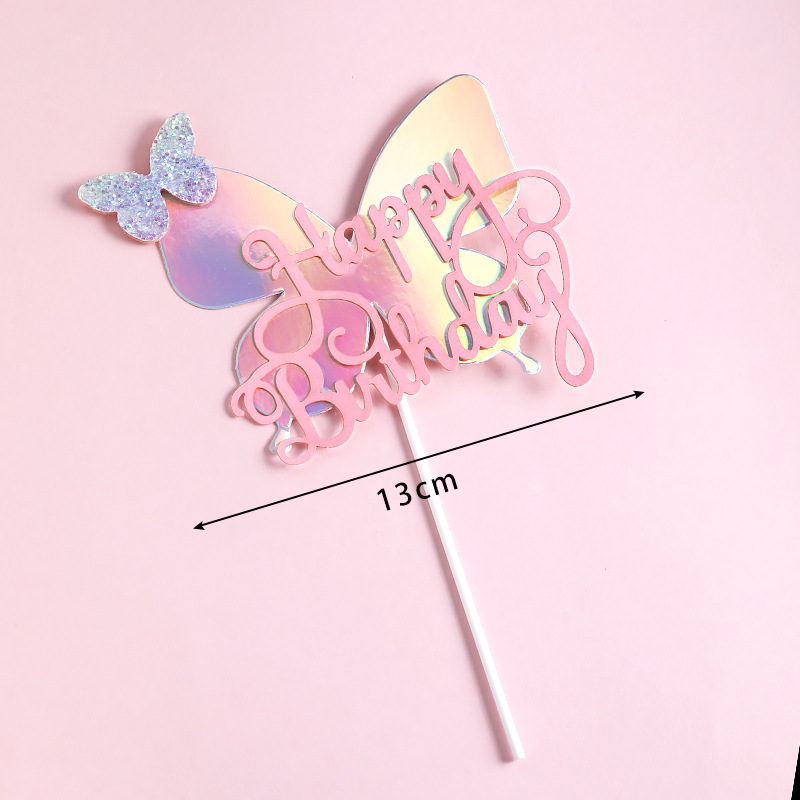 เค้กผีเสื้อตกแต่งสายรุ้งผีเสื้ - Kitchen Baking Table บทวิจารณ์และราคา
