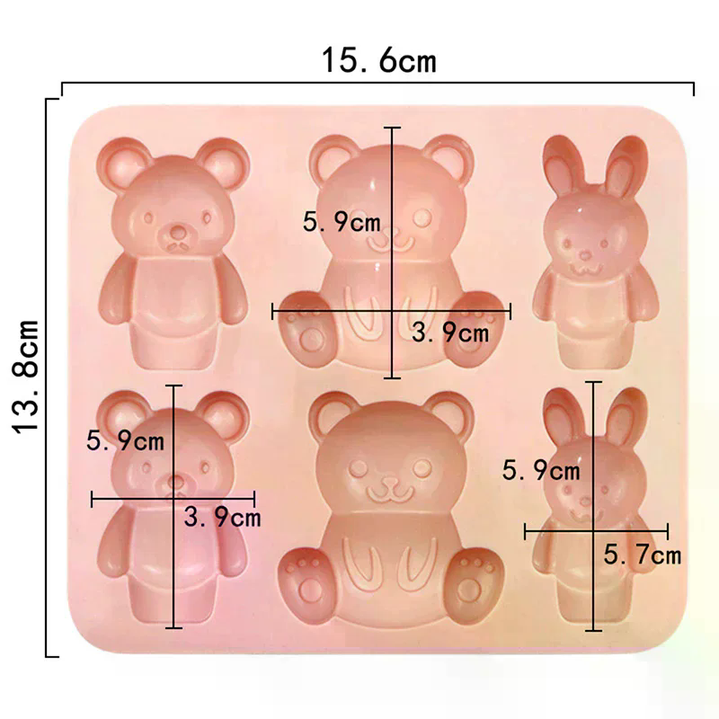 แม่พิมพ์ซิลิโคนรูปสัตว์การ์ตูน - Baking Kitchen Kids บทวิจารณ์และราคา