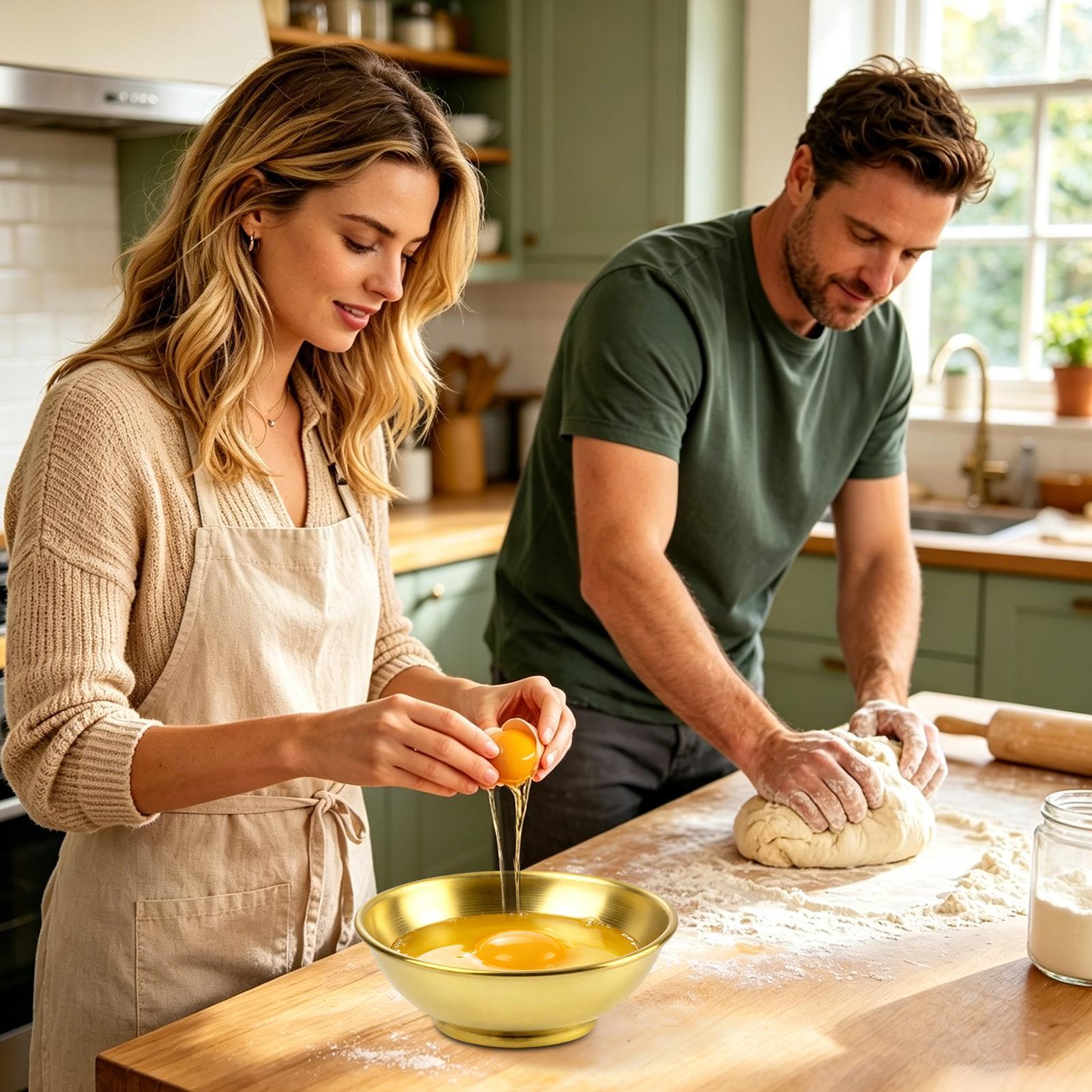 ชามทองแดงขนาดใหญ่สำหรับผสมสลัด - Kitchen Baking Storage บทวิจารณ์และราคา