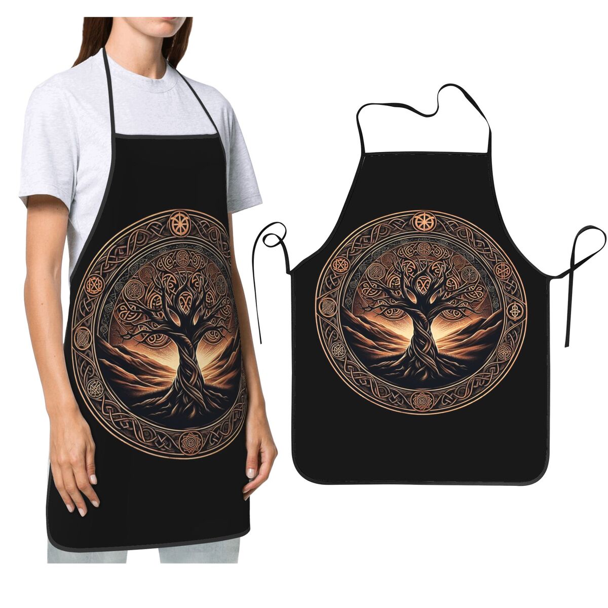 ผ้ากันเปื้อนลายต้นไม้แห่งชีวิต - Kitchen And Baking Life บทวิจารณ์และราคา