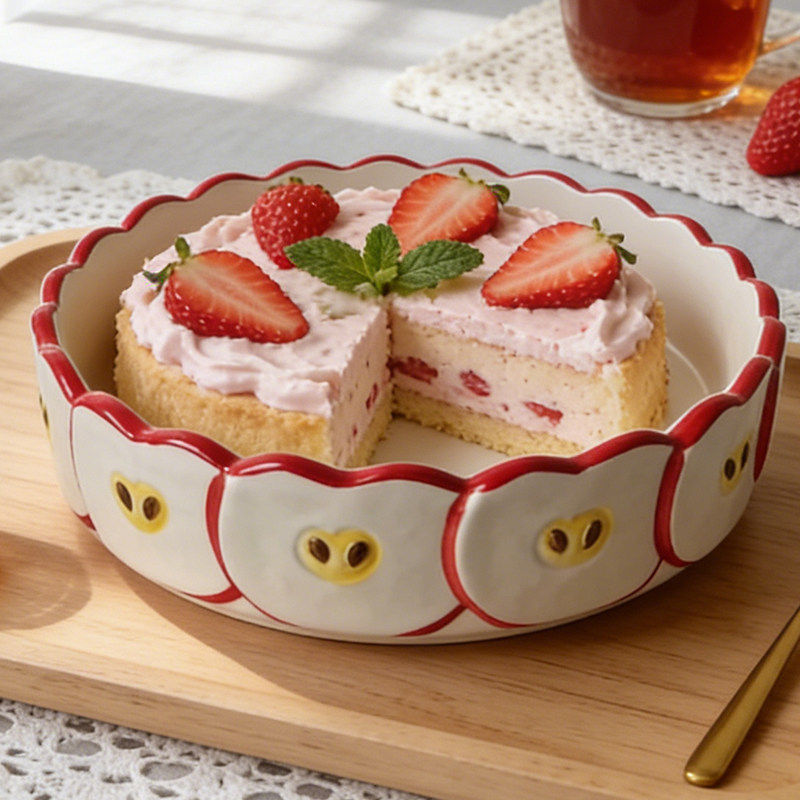 จานเซรามิครูปแอปเปิ้ลน่ารัก, ถ - Kitchen Baking Table บทวิจารณ์และราคา