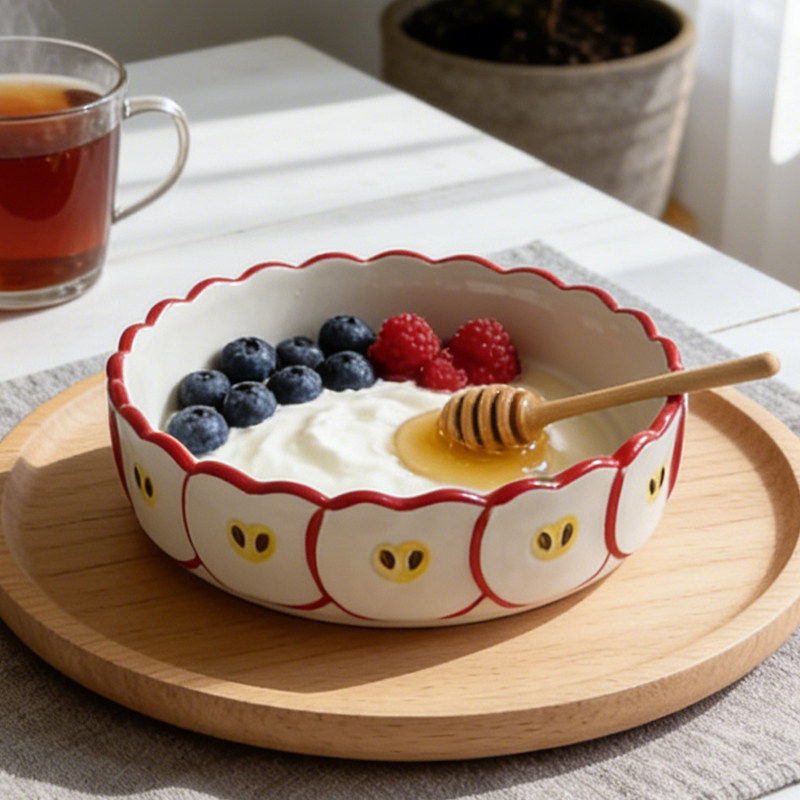 จานเซรามิครูปแอปเปิ้ลน่ารัก, ถ - Kitchen Baking Table บทวิจารณ์และราคา