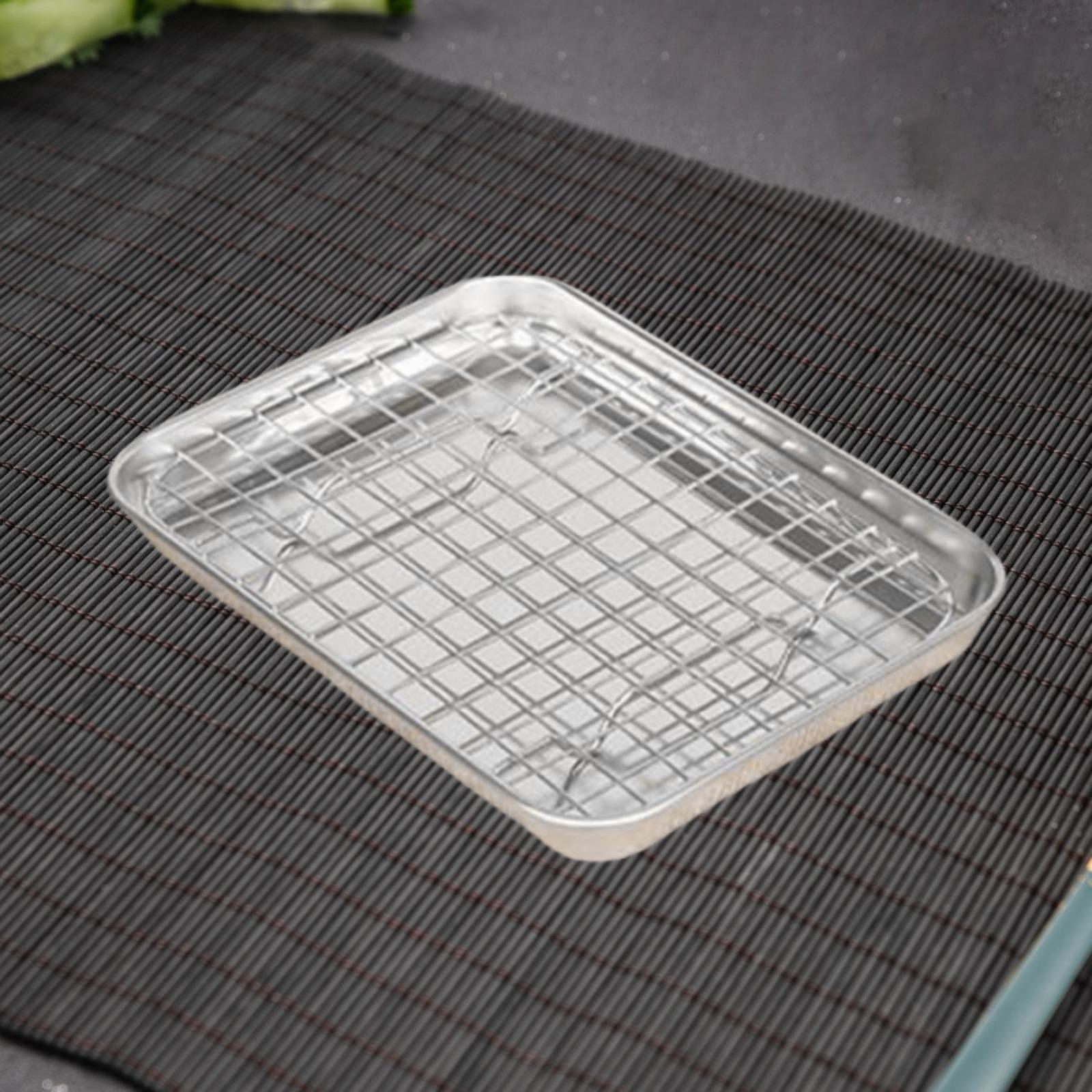 ถาดอบสแตนเลสพร้อมตะแกรง ชุดอุป - Kitchen Baking Tray Set บทวิจารณ์และราคา