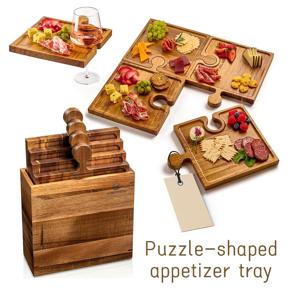 ถาดไม้รูปทรงตัวต่อสำหรับเสิร์ฟ - Kitchen Baking Tray Set บทวิจารณ์และราคา
