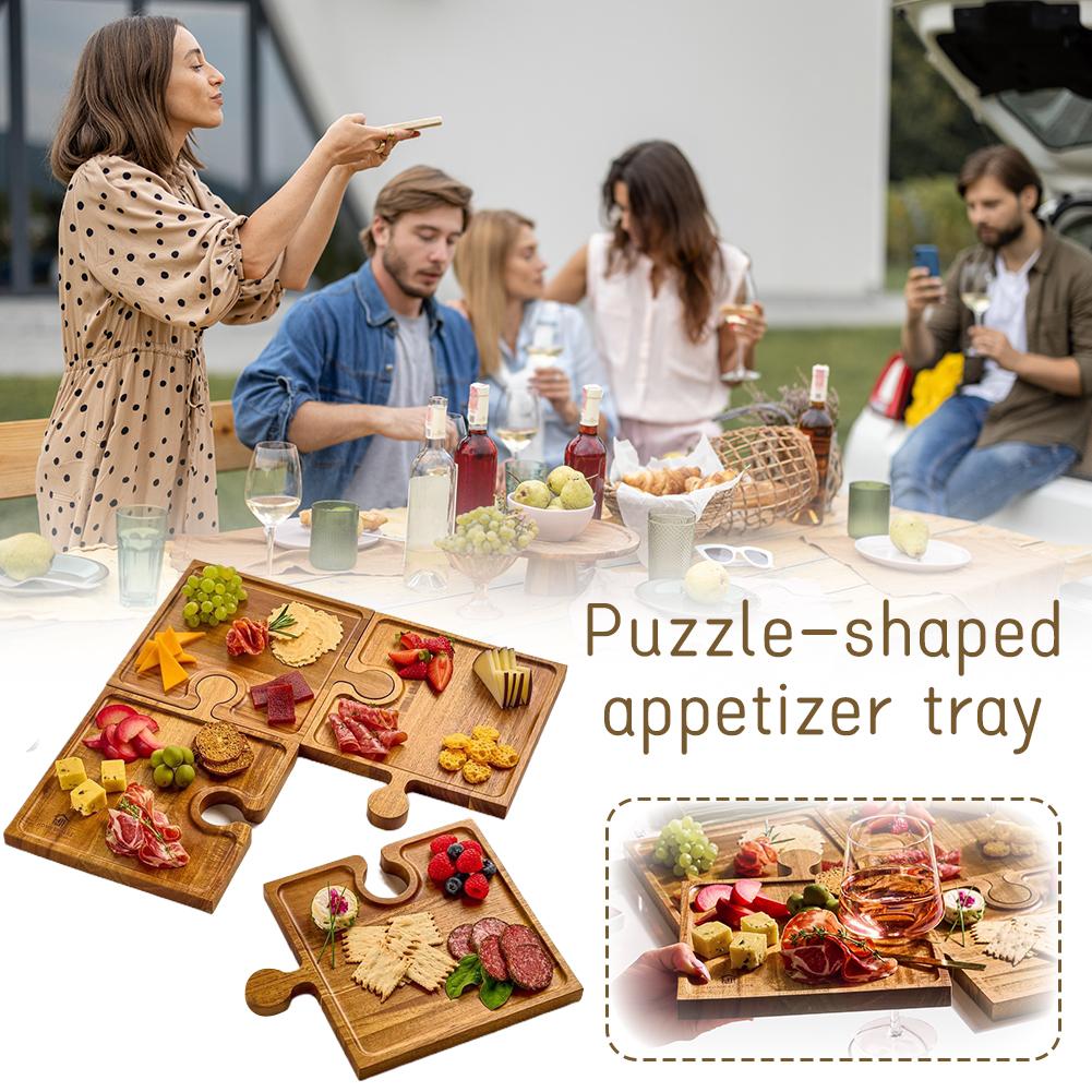 ถาดไม้รูปทรงตัวต่อสำหรับเสิร์ฟ - Kitchen Baking Tray Set บทวิจารณ์และราคา
