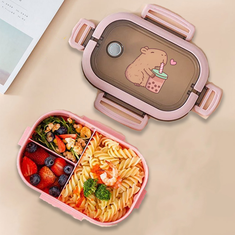 กล่องข้าวกลางวันลายคาปิบาร่า ล - Kitchen Baking Storage บทวิจารณ์และราคา