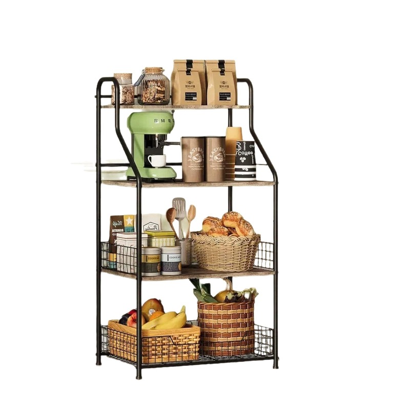 ชั้นวางของไม้เหล็กสี่ชั้น, ชั้ - Kitchen Baking Table บทวิจารณ์และราคา