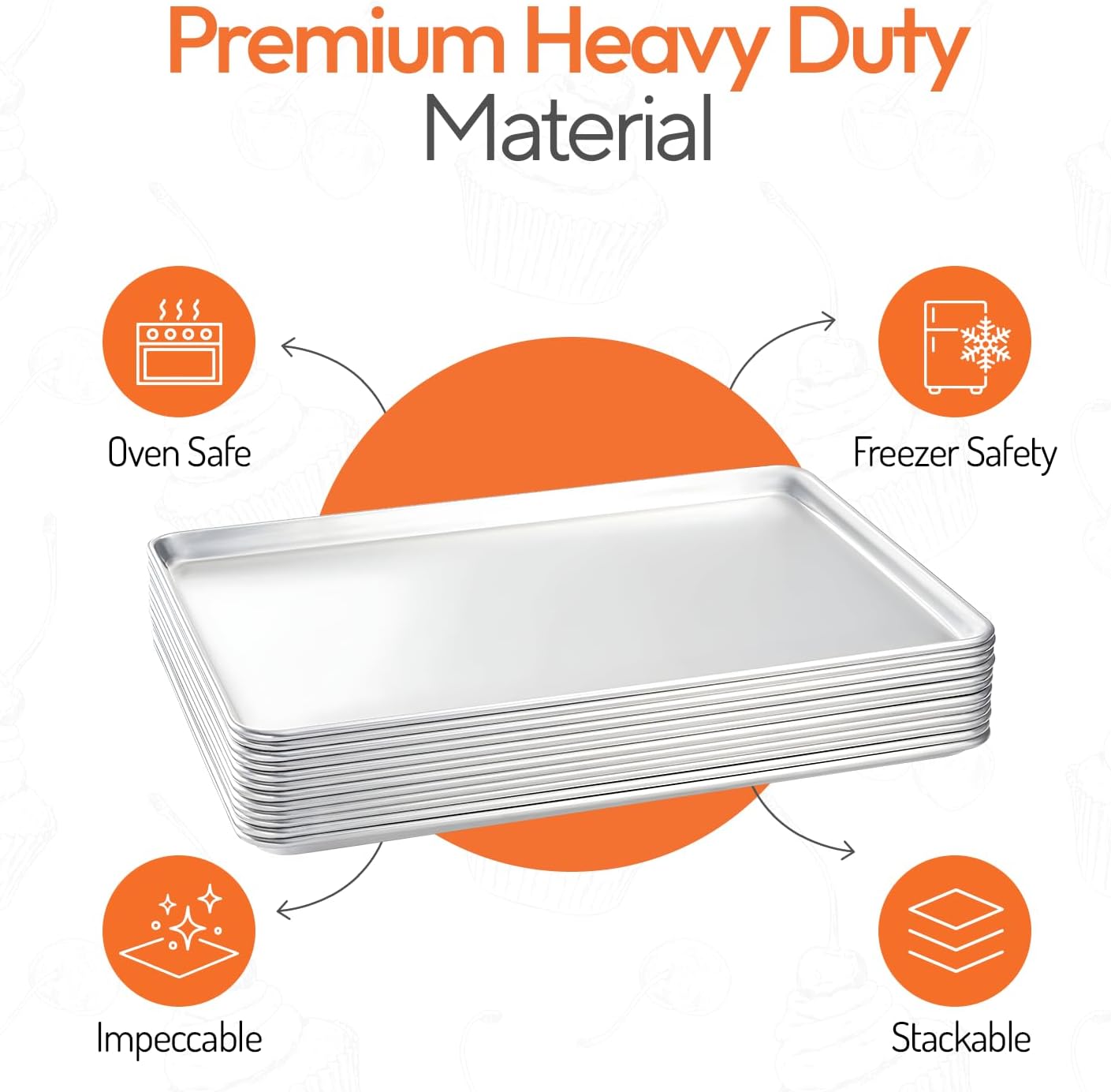 ชุดถาดอบขนมอลูมิเนียมขนาดใหญ่ส - Kitchen Baking Tray Set บทวิจารณ์และราคา