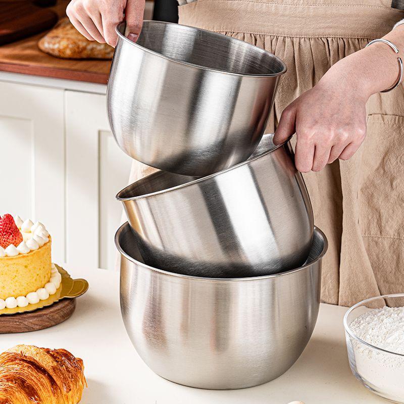 1 ชิ้น ชามผสมสแตนเลสสำหรับทำอา - Kitchen Baking Containers บทวิจารณ์และราคา