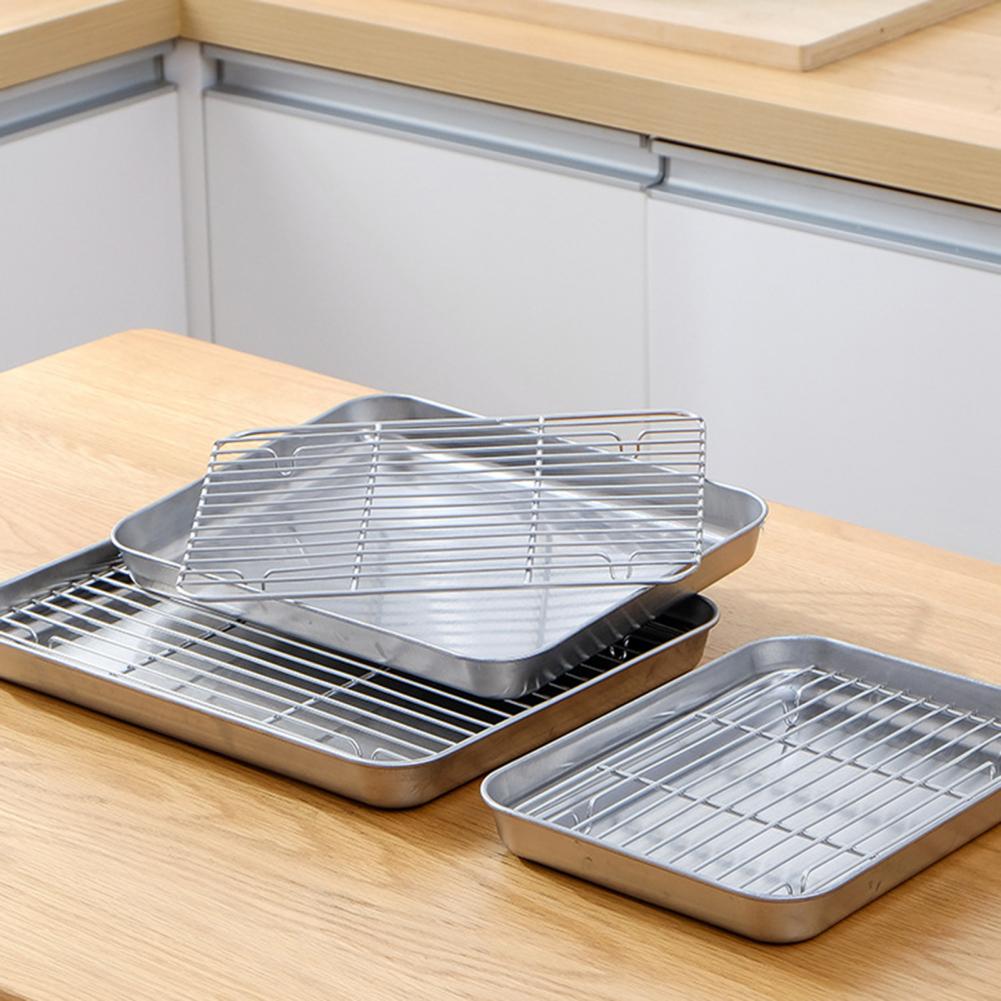 ชุดถาดอบสเตนเลสสตีล 1 ชุด พร้อ - Kitchen Baking Tray Set บทวิจารณ์และราคา