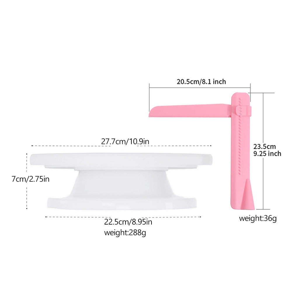 เค้กพลาสติก Turntable ครัวเบเก - Kitchen Baking Table บทวิจารณ์และราคา