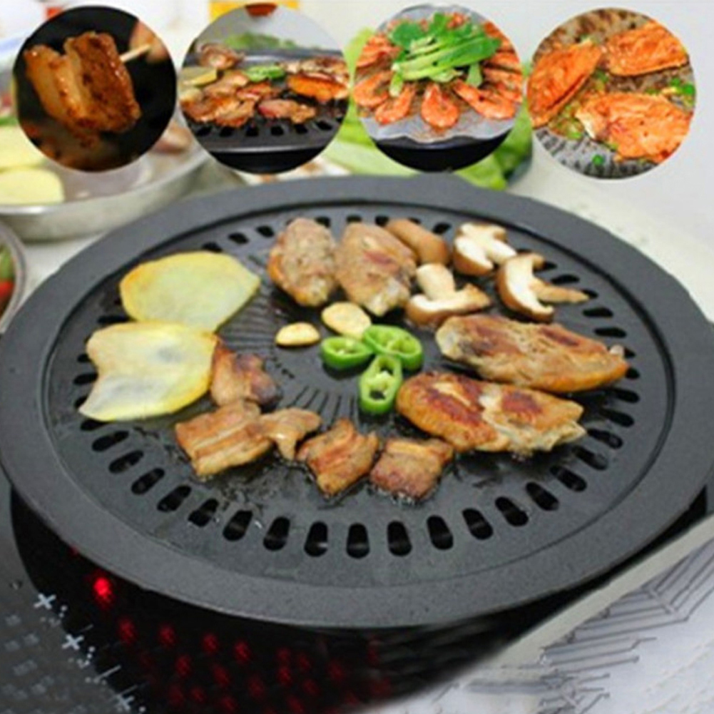 กระทะย่างบาร์บีคิวไร้ควันแก๊สใ - Kitchen Baking Containers บทวิจารณ์และราคา