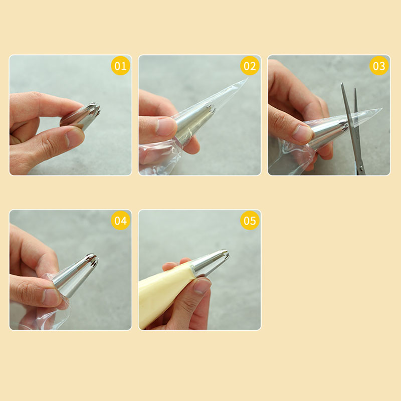 100Pcs Thicken Disposable Past - Piping Bag Disposable บทวิจารณ์และราคา