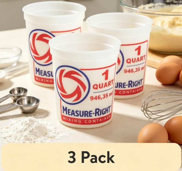 ภาชนะผสมพลาสติกทรงกลม 1 ควอร์ต - Kitchen Baking Containers บทวิจารณ์และราคา