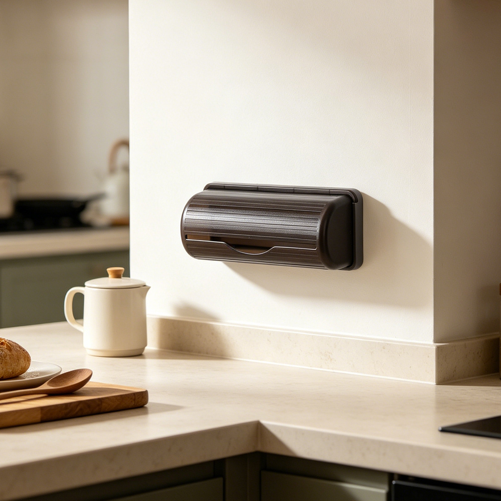 ที่แขวนถุงขยะติดผนัง กล่องจัดเ - Kitchen Baking Storage บทวิจารณ์และราคา