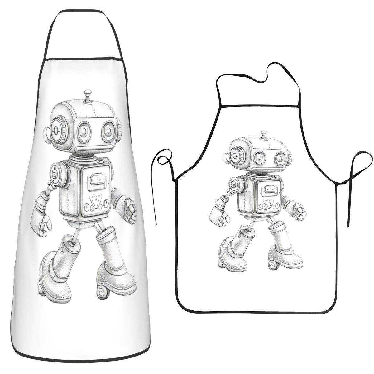 ผ้ากันเปื้อนลายหุ่นยนต์สไตล์เร - Kitchen Robot Baking บทวิจารณ์และราคา